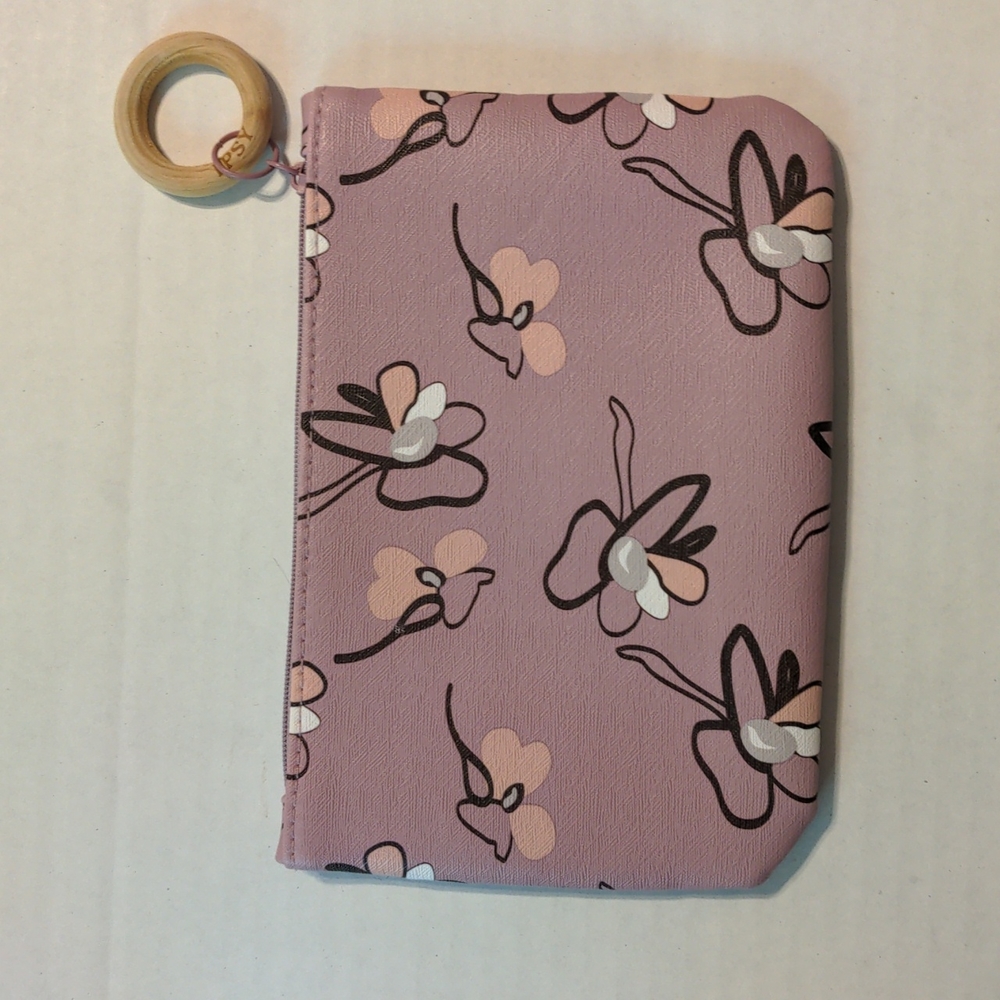 Ipsy Makeup Bag - Floral Lavander Print